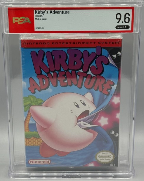 Kirby's Adventure Nintendo NES Oval SOQ Sealed New PSA 9.6 A++ Graded